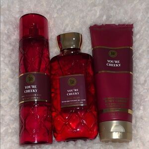 Bath & Body Works Red You're Cheeky Body Care Trio